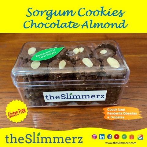 sorgum cookies - chocolate almond