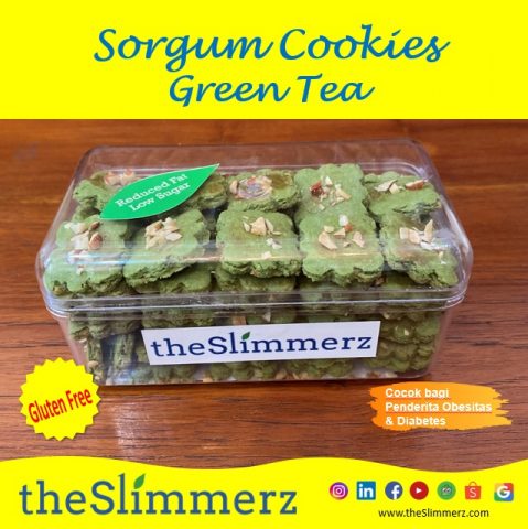 sorgum cookies - green tea